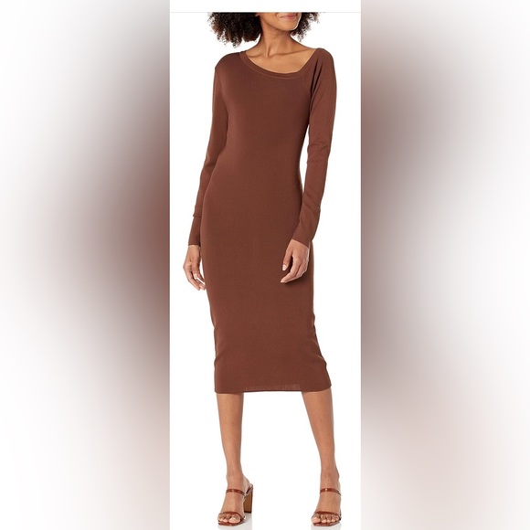 The Drop Giselle Dress in Chocolate Size XXL - Picture 1 of 8